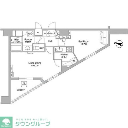 コンフォリア下北沢の物件間取画像